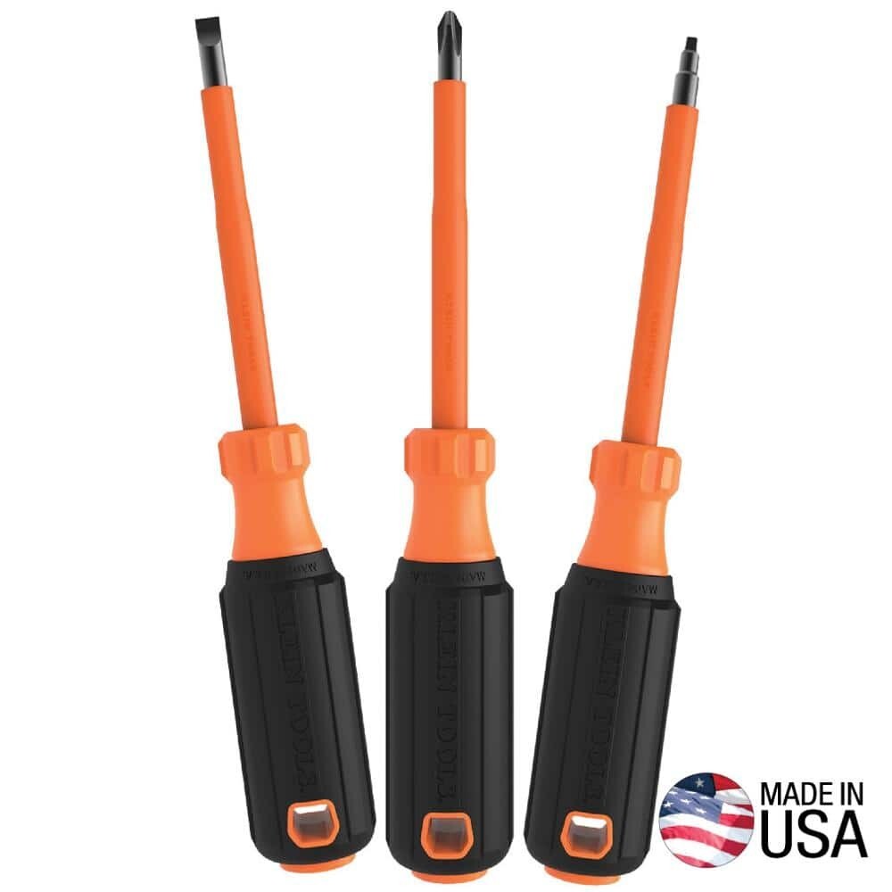 Klein Tools 1000V Insulated Screwdriver Set 3-Piece
