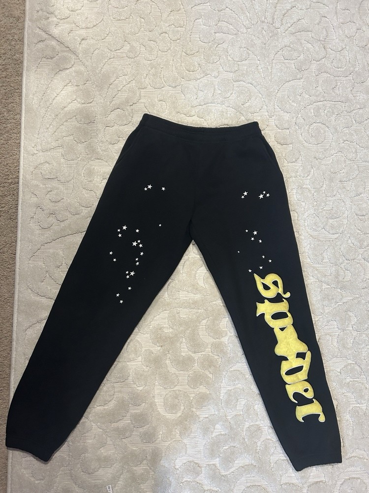 Sp5der Jeffery Black Sweatpants Size L