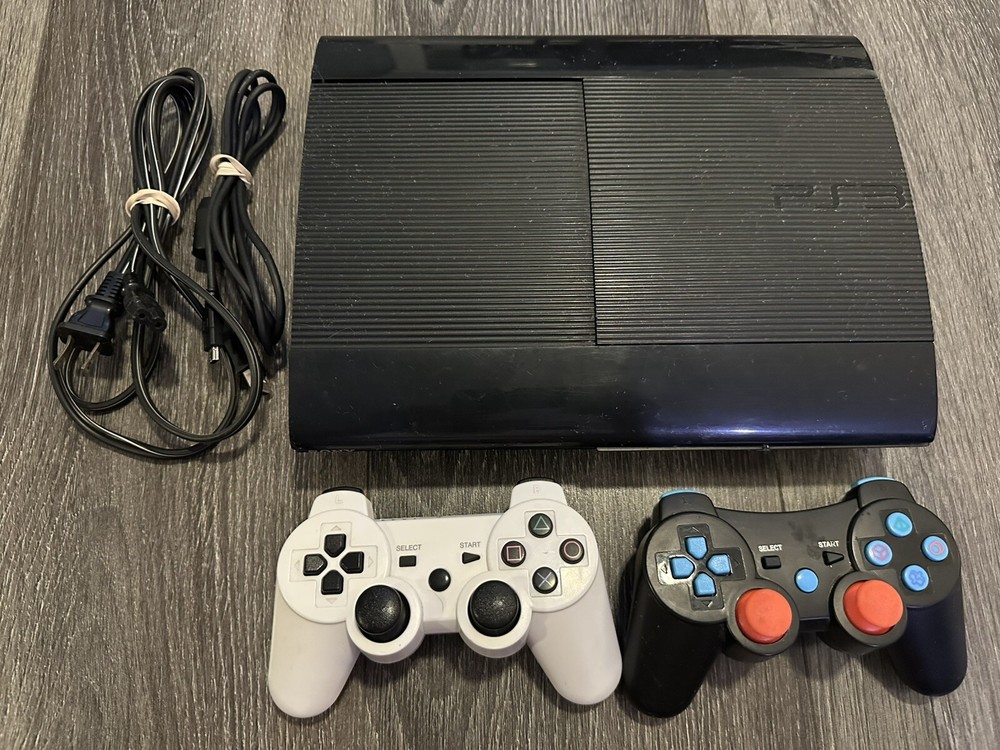 Sony PlayStation 3 Super Slim 500GB CECH-4001C Video Game Console Black