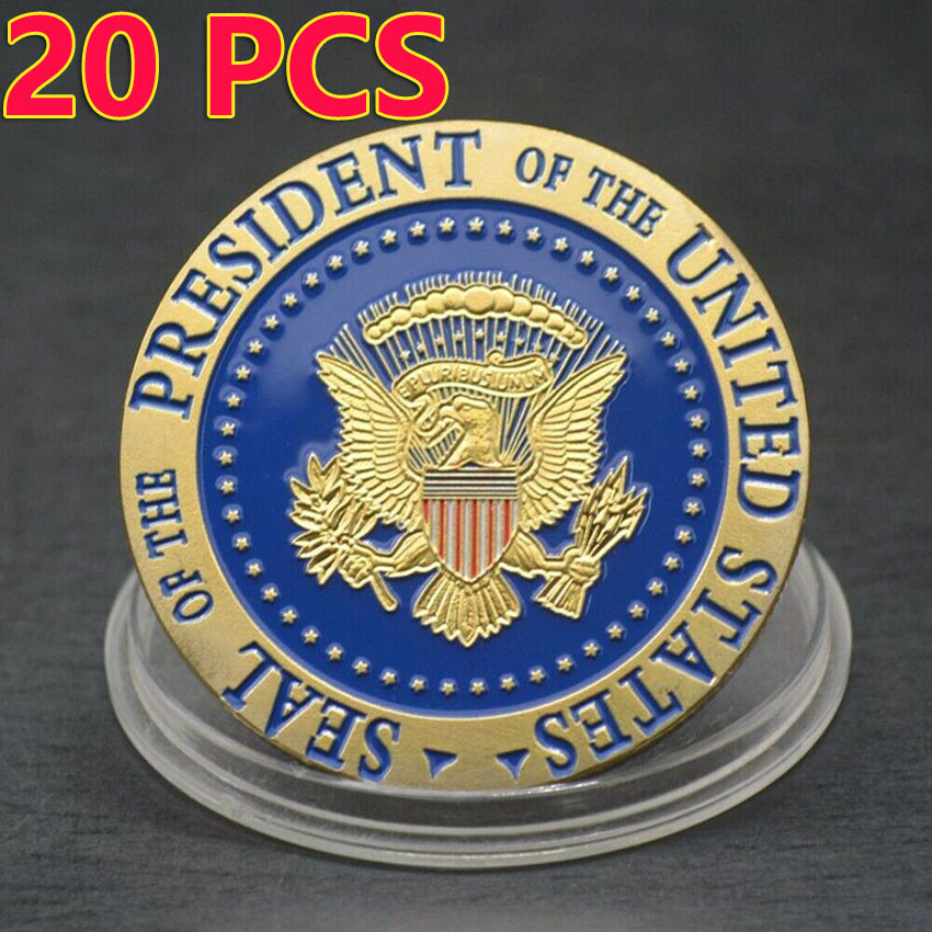 20PCS Collectible Save America Again Commemorative Coin President Donald Trump