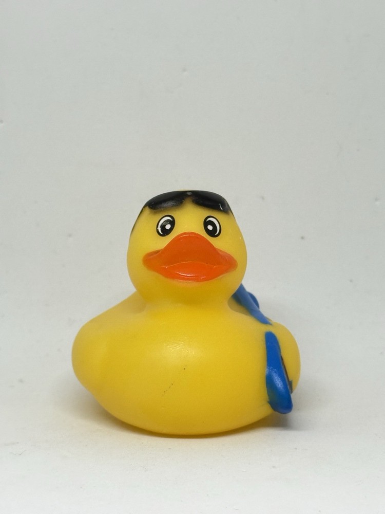 Surfer Rubber Duck 2” Ducky Blue Brown Surfboard Bath Pool Jeep Toy