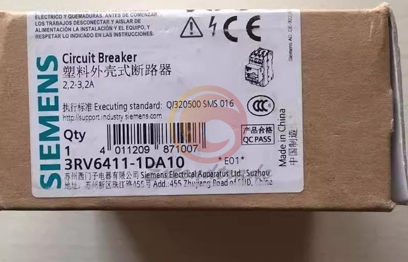 ONE New Siemens circuit breaker 3RV6411-1DA10