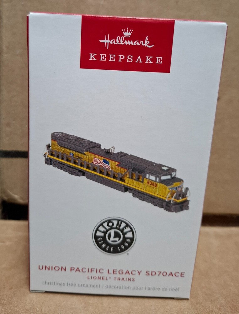 Hallmark 2024 Ornament Lionel Union Pacific Legacy SD70ACE Limited NIB Free Ship