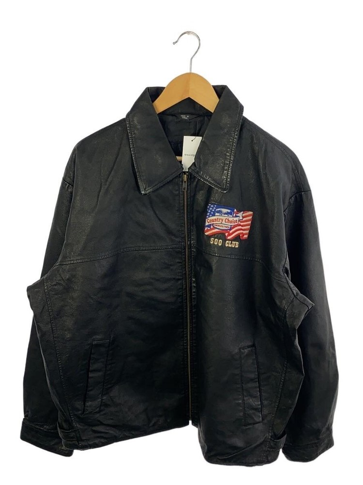 Leather Jacket Blouson/-/Leather/Blk 3404