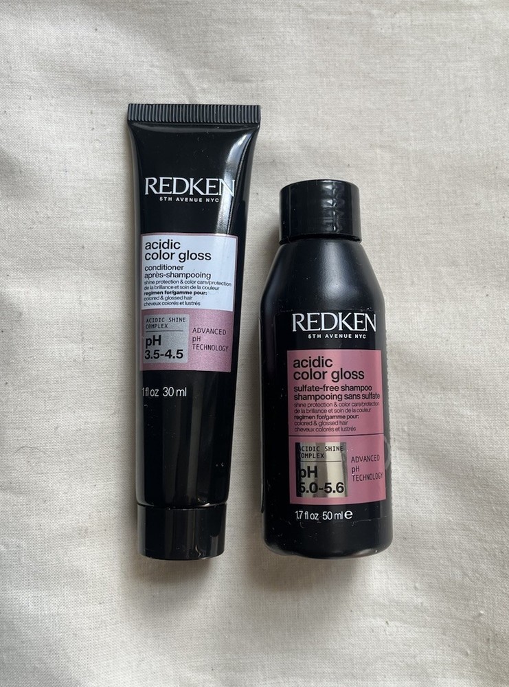 Redken Acidic Color Gloss Travel Shampoo 1.7oz  & Conditioner 1oz Sulfate-Free