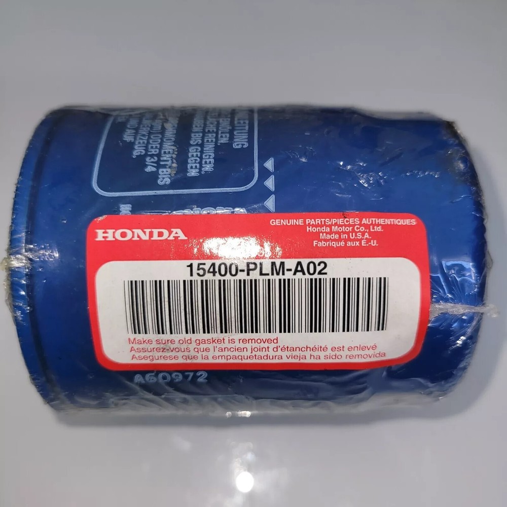 New Original Manufacturer Honda Acura Engine - Oil Filter Single 15400-plm-a02