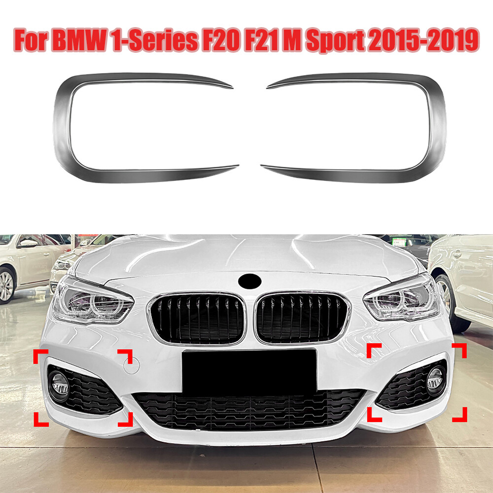 Side Vent C Canards Splitter Tape-On For BMW 1-Series F20 F21 M Sport 2015-2019