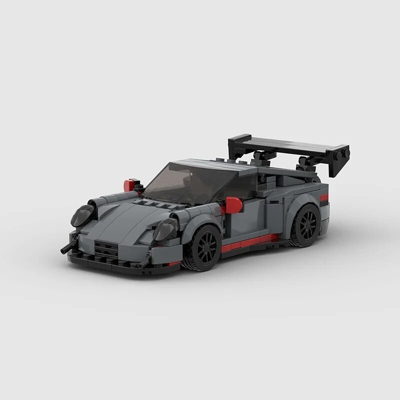 LEGO MOC Porsche 911 Gray Speed Champions Style Car Fast Shipping Great Gift Idea  