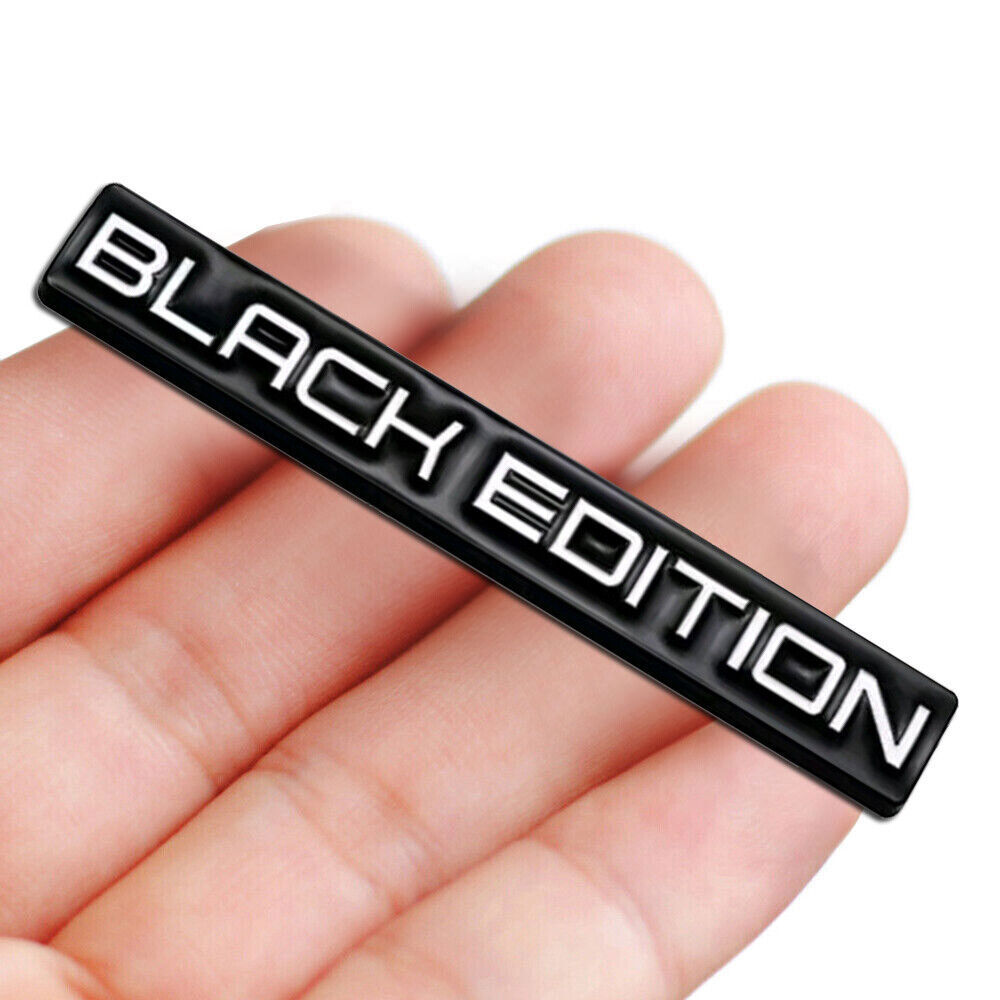 1X Black Edition Logo Emblem Badge Car Rear Tailgate Decal Sticker Decoration