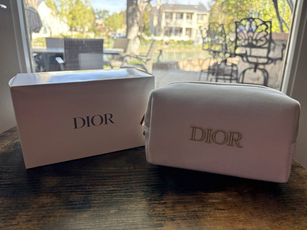 Dior White Makeup Pouch Bag Brand New With Free Shipping
