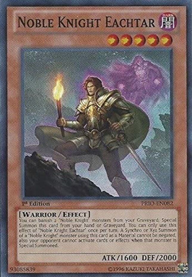 Noble Knight Eachtar PRIO-EN082 Super Rare 1st Ed MP