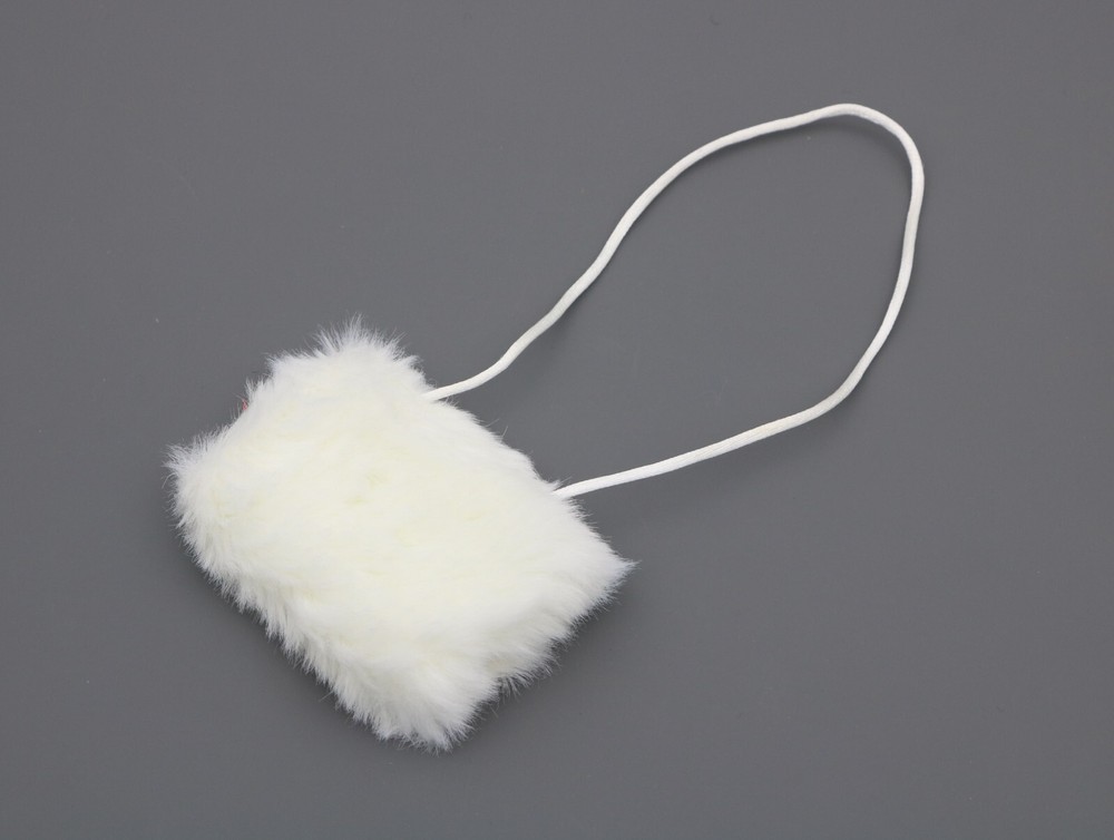 American Girl white faux-fur muff for 18'' doll Claudie's Winter Coat outfit