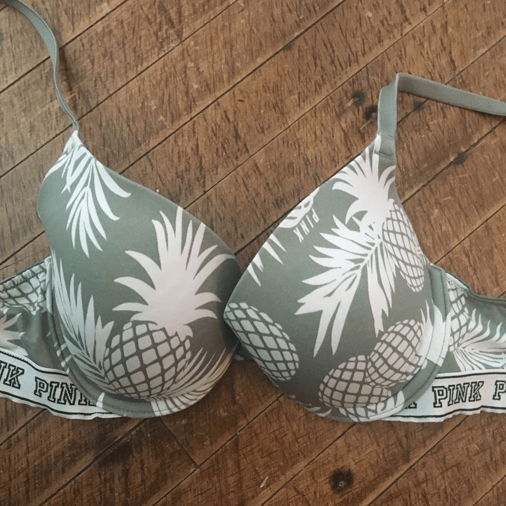 Victoria Secret pineapple wear everywhere push-up bra