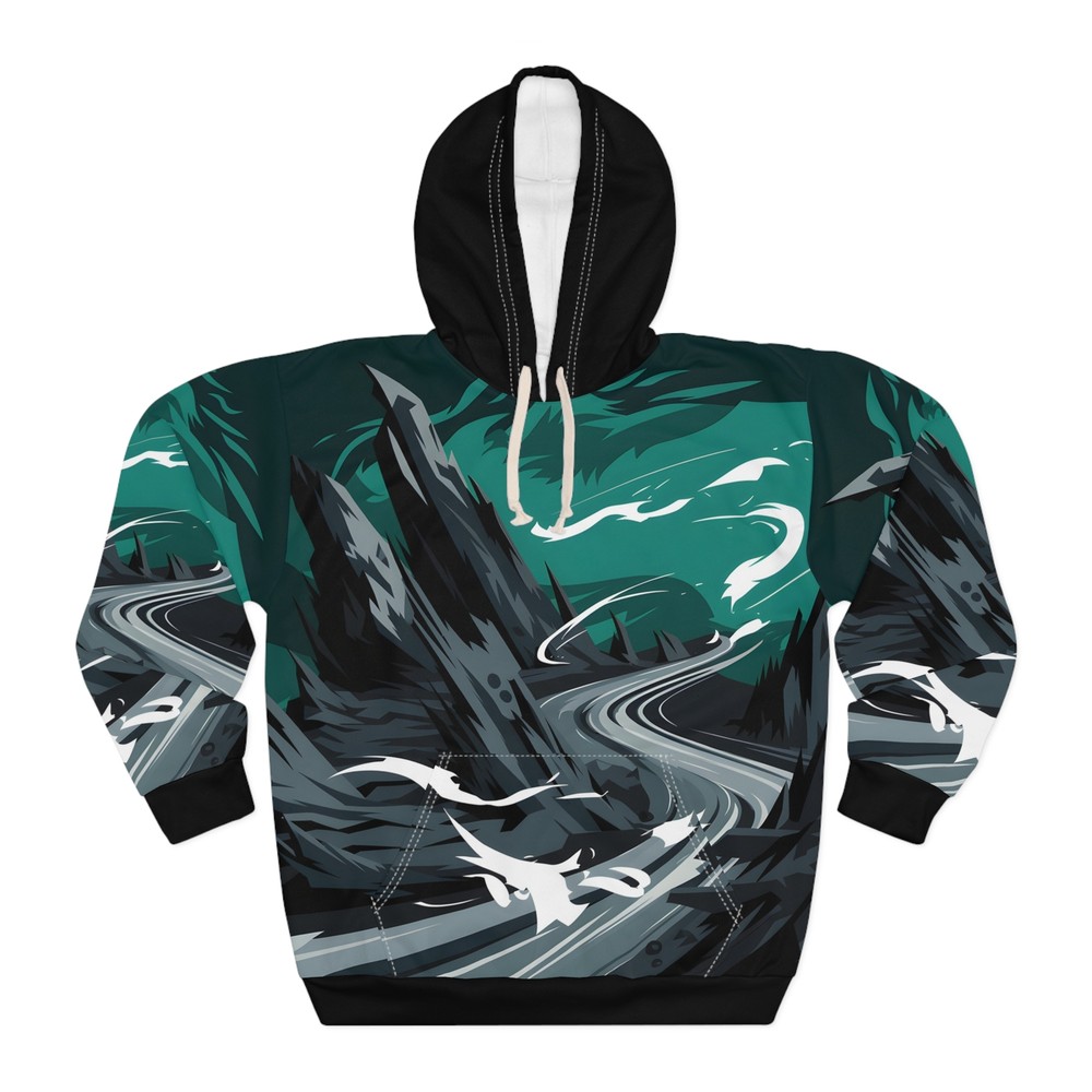 Obsidian Winds Hoodie All Over Print Unisex Outdoor Adventure Pullover Apparel