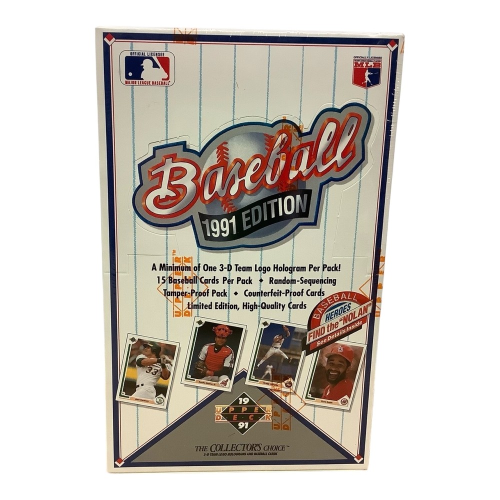 1991 Edition Upper Deck Baseball Cards Collector’s Choice “Nolan” Sealed Box