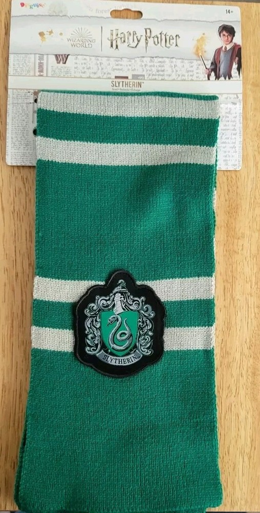Harry Potter Slytherin House Cosplay Knit Scarf Wrap Costume  