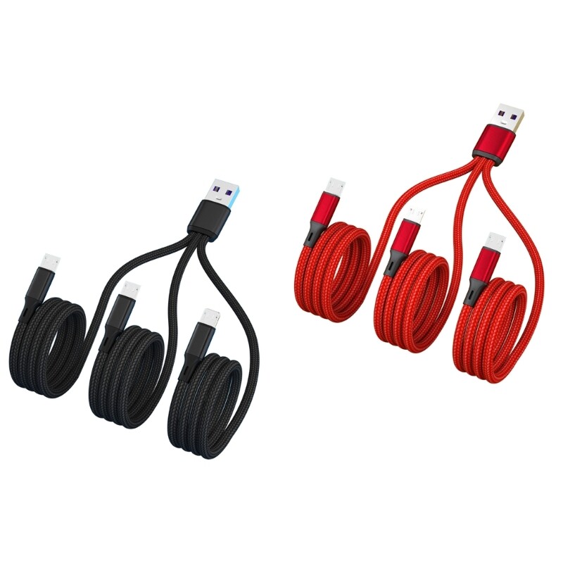 3-in-1 USB 2.0 Micro Charging Cable Adapter Cord