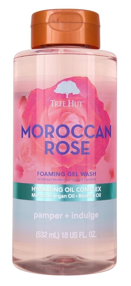 Tree Hut Moroccan Rose Nourishing & Moisturizing Foaming Gel Wash, 18 oz.