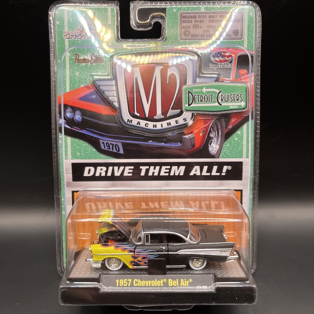 M2 Machines Premium Edition Detroit-Cruisers 1957 Chevrolet Bel Air 1:64 Diecast
