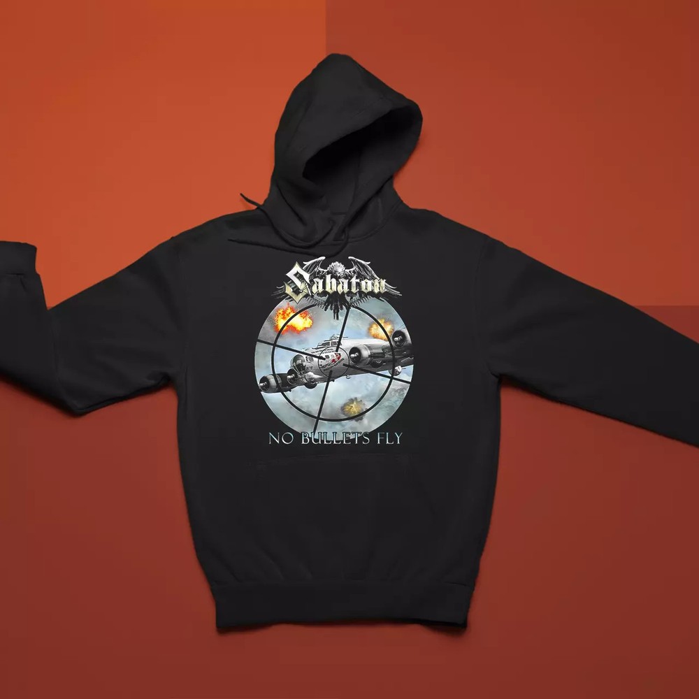 Sabaton No bullets fly Christmas 2021 Gift Funny Black S-23XL Hoodie NG28138....