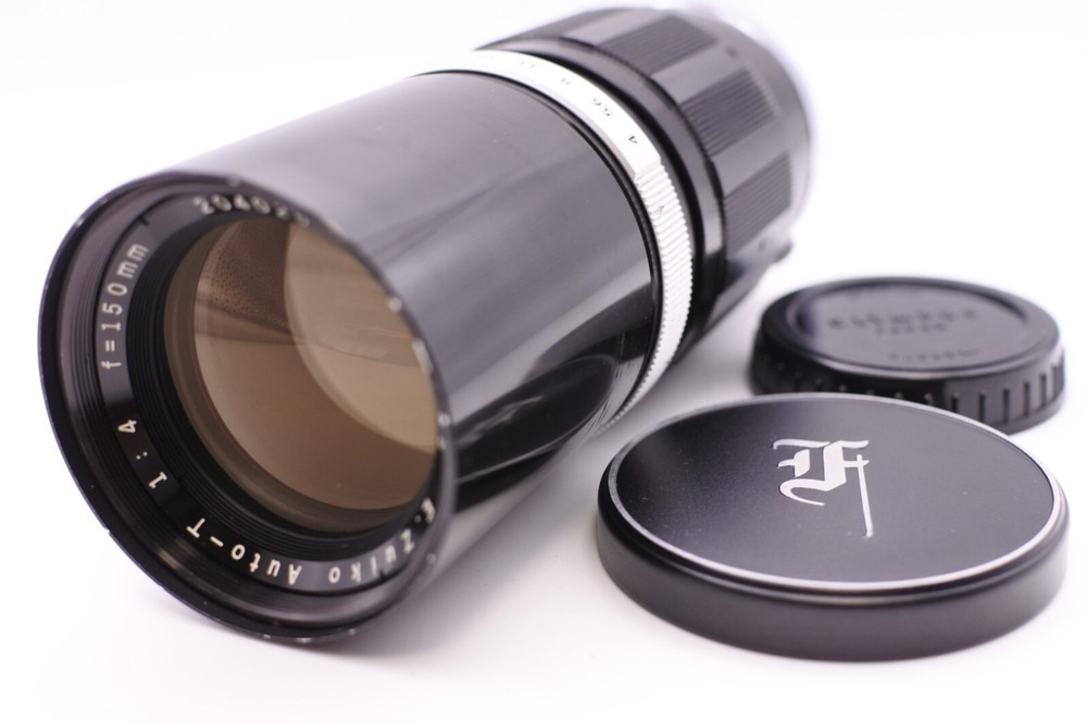 Olympus E.Zuiko 150mm f4 Auto-T Telephoto Lens Mint Condition Japan #325