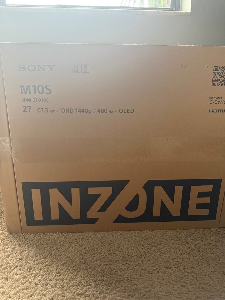 Sony INZONE M10S 27” OLED 1440p Gaming Monitor 480Hz BRAND NEW UNOPENED