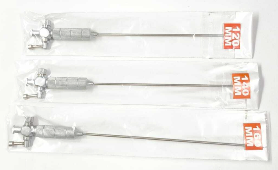Laparoscopic Veress Needle Surgical Set 120mm to 160mm for Pneumoperitoneum