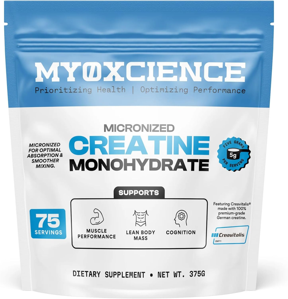 MYOXCIENCE Creavitalis Micronized Creatine Monohydrate Powder 75 Servings