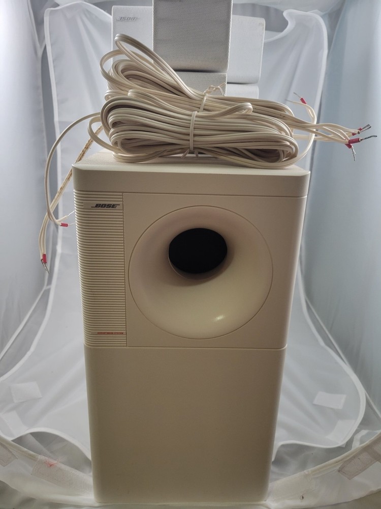 Bose Acoustimass 7 White Home Theater Subwoofer with 3 Cubes Tested Video