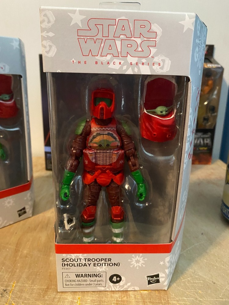 STAR WARS 6” Black Series SCOUT TROOPER HOLIDAY EDITION Figure MIB