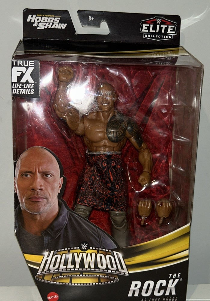 Mattel WWE Elite 6-Inch Hollywood The Rock Collectible Action Figure