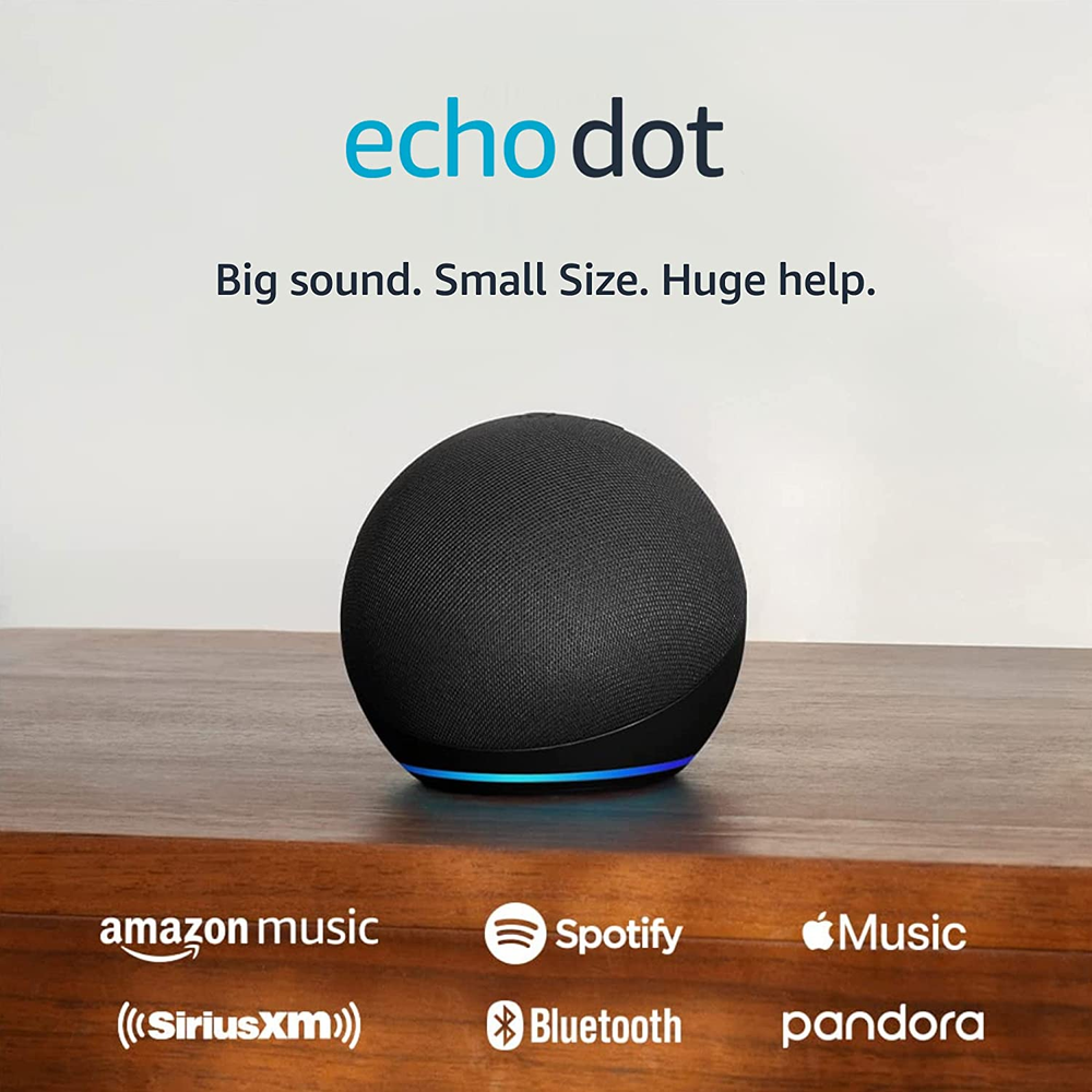 Echo Dot (Newest Model) - Alexa Speaker for Home, Charcoal