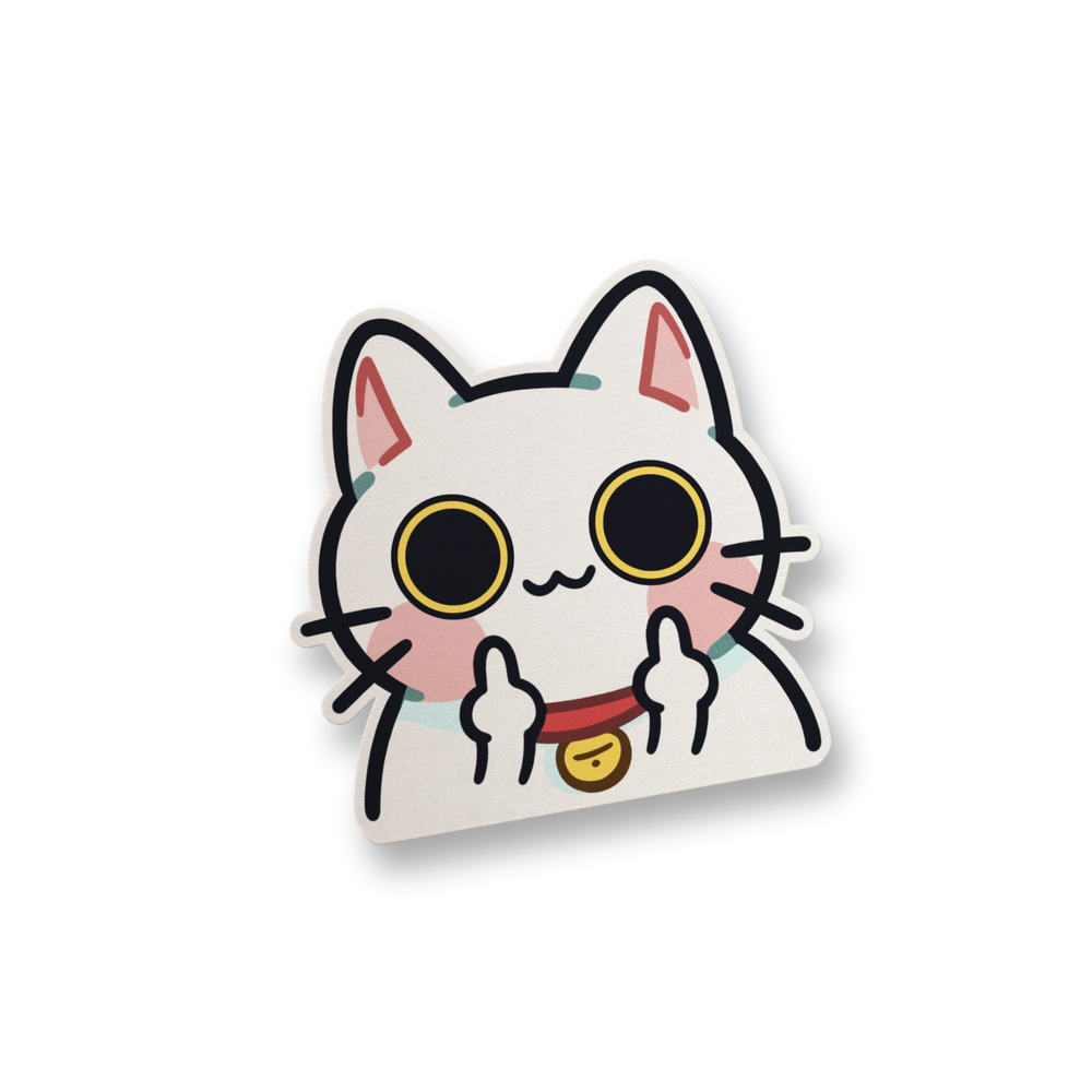 Cat Meme Vinyl Sticker Funny Meme Sticker Decal Water Bottle Sticker Decal