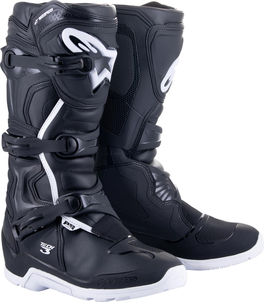 Tech 3 Enduro Wtrprf Boots Black/White Sz 7
