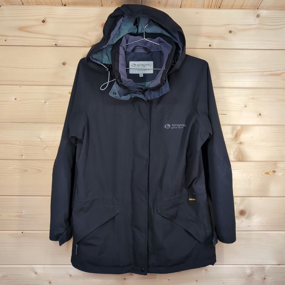 Sprayway Gore-Tex Equator Women’s Size UK 10 Black Waterproof Rain Jacket