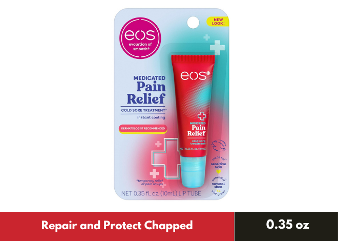 EOS Medicated Lip Balm The Fixer for Chapped Lips Repair and Protection  