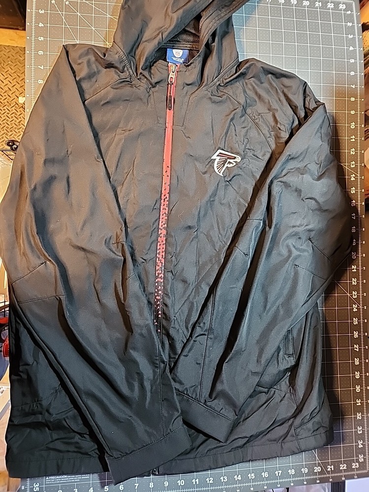 Reebok On Field Atlanta Falcons Windbreaker Jacket Men’s Large Polyester NLF