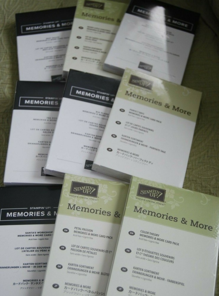 Stampin Up Memories & More Card Pack or Cards & Envelopes  - You Choose!