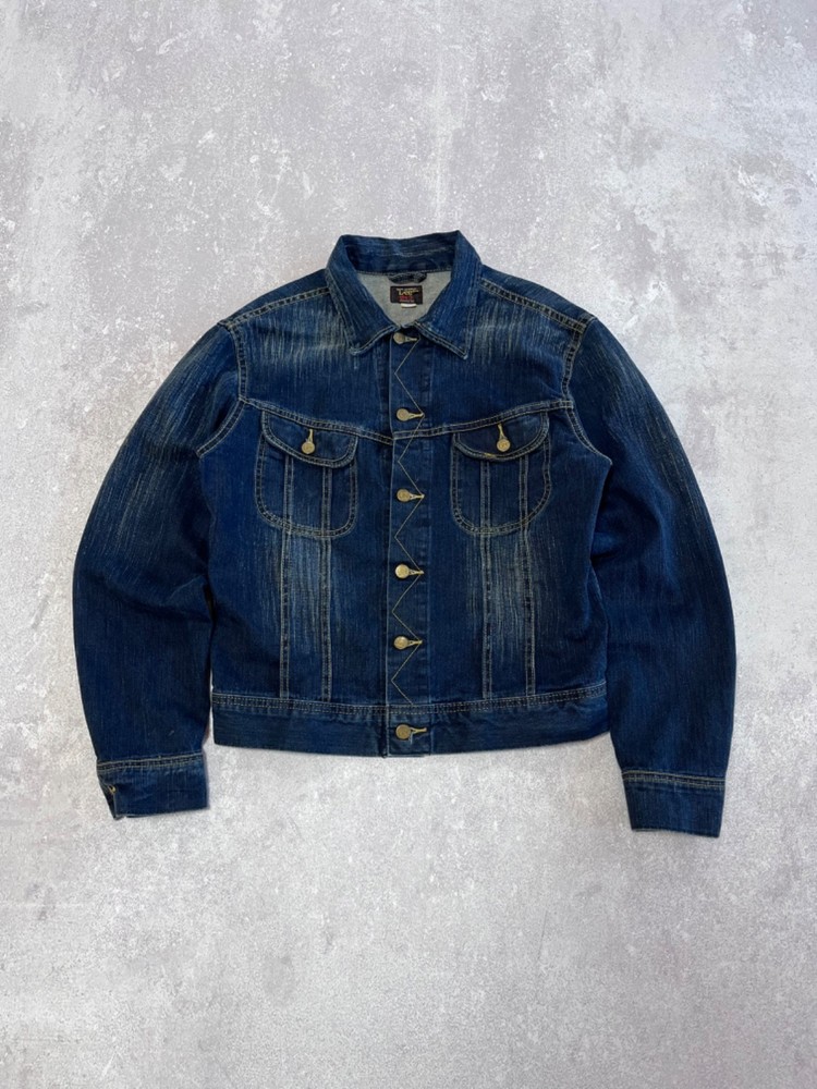 Vintage Lee Jacket Mens Denim 101-J trucker Riders 70s sanforized western