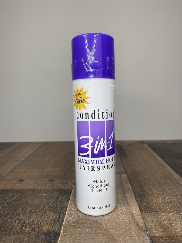 3-in-1 Maximum Hold Scented Hairspray with Sunscreen 7oz New