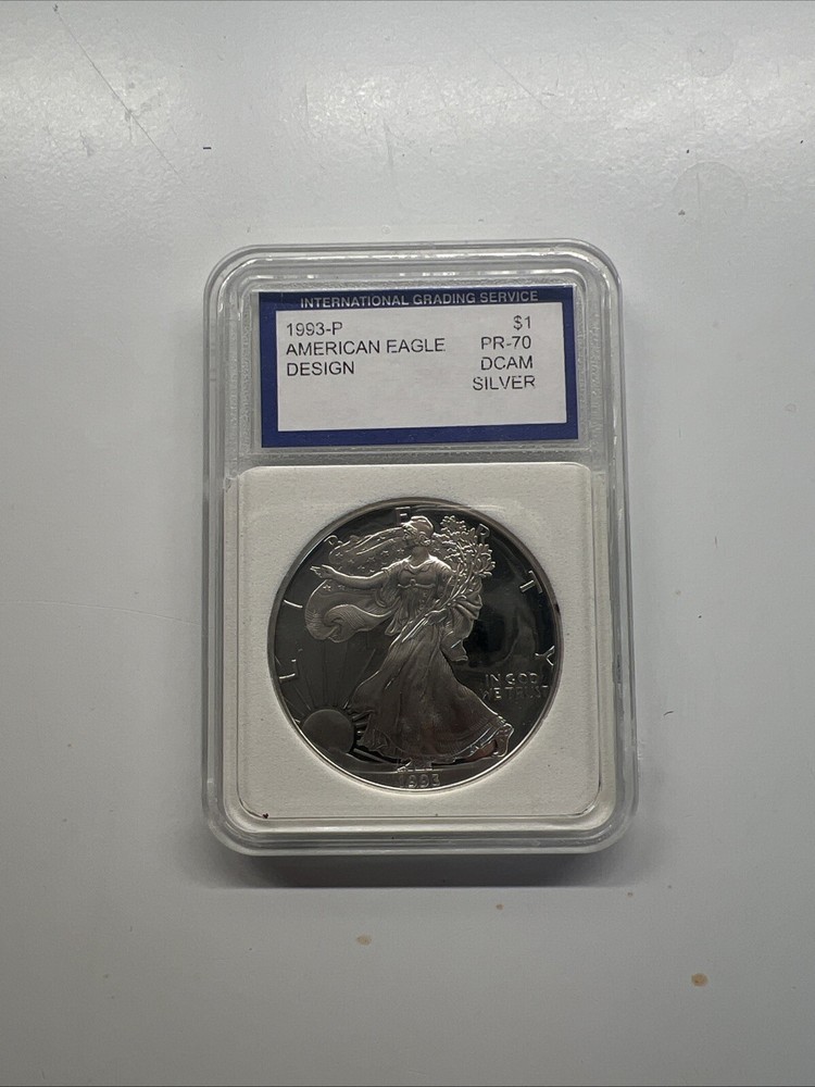 1993-P American Silver Eagle $1 Gem Proof IGS DCAM