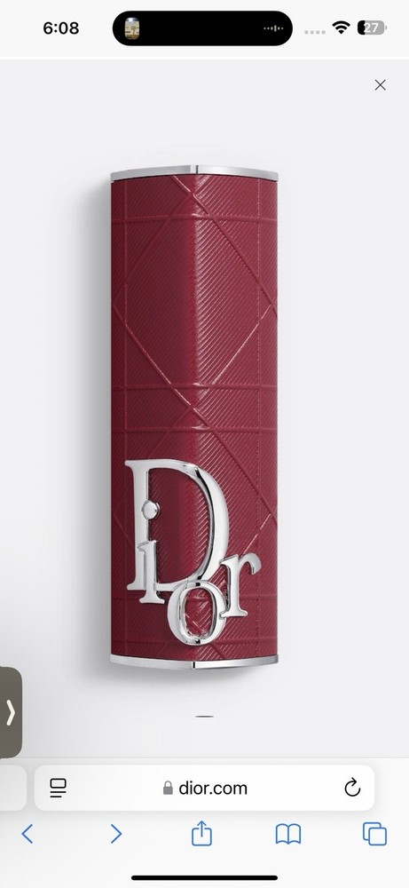 Dior Addict Refillable Lipstick Case in Limited Edition Brick Cannage Couture