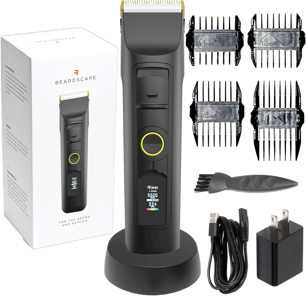 Beardscape V2 Beard Trimmer for Men Professional with Low Friction Ceramic Blade