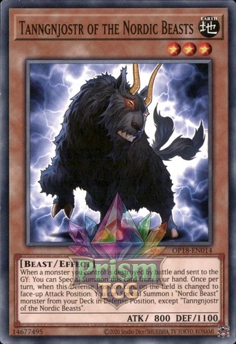 Tanngnjostr Nordic Beast OP18-EN014 Yugioh Ultra Rare Card