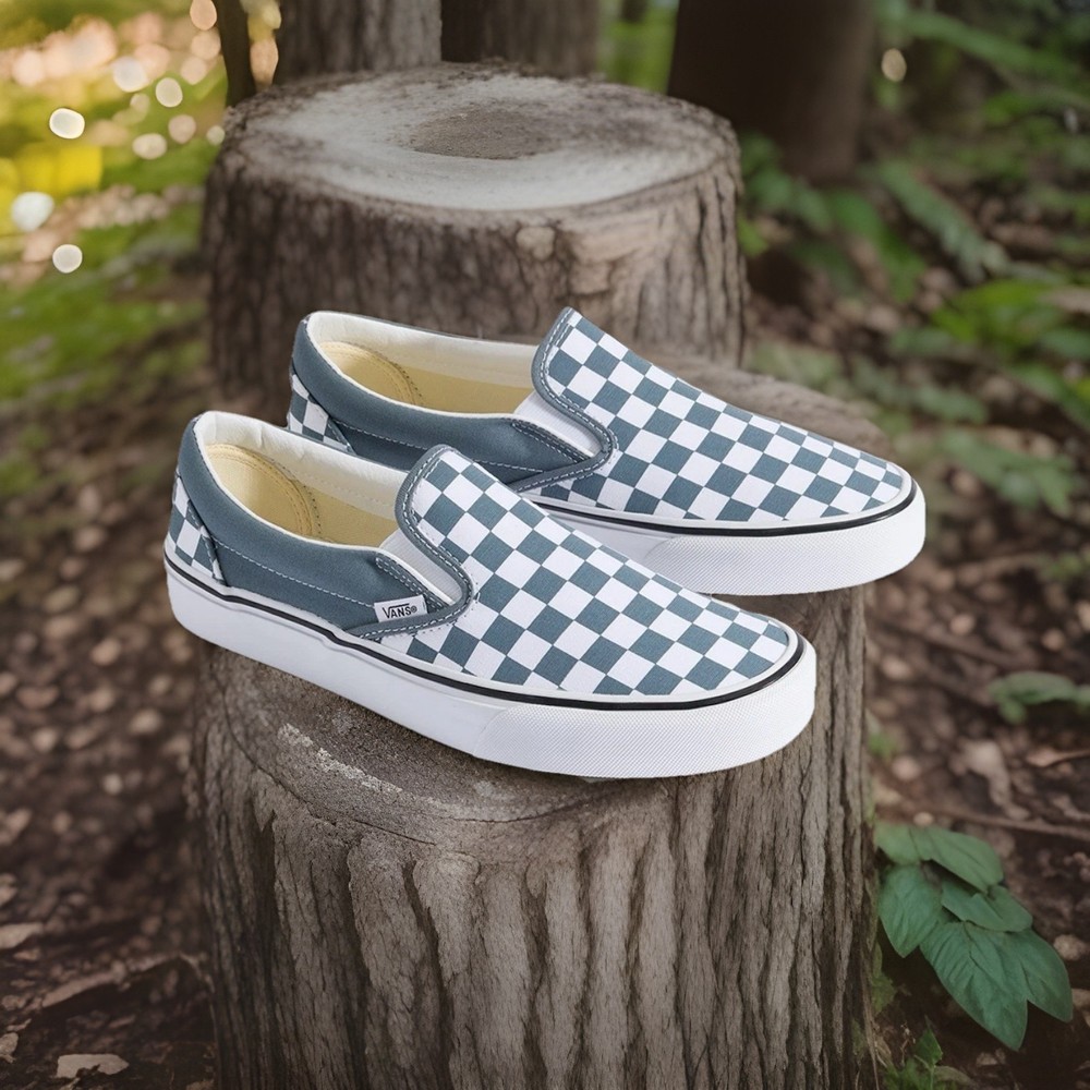 Vans Classic Slip-On SIZE US -M-7.5/W-9.0 Theory Checkerboard VN000DAHRV2 Grey