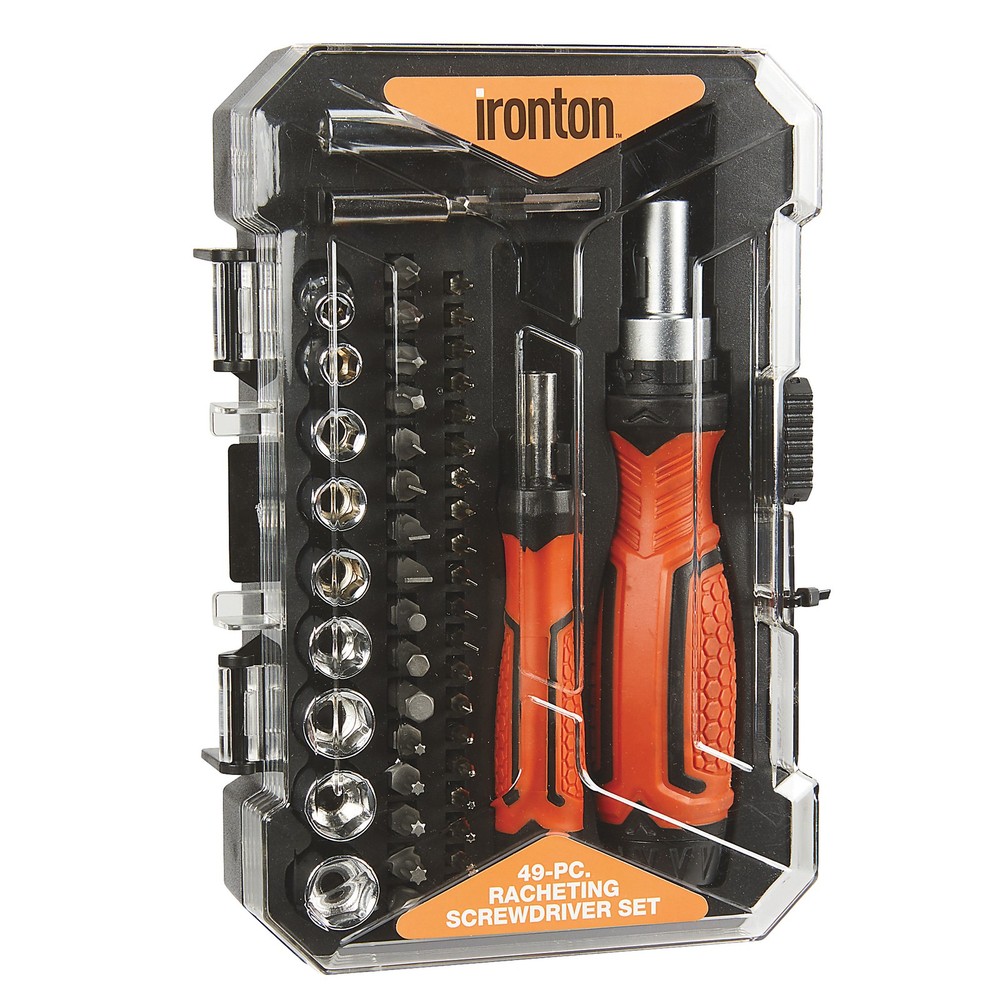 Ironton 49-Pc. Ratcheting Screwdriver Set with Sockets