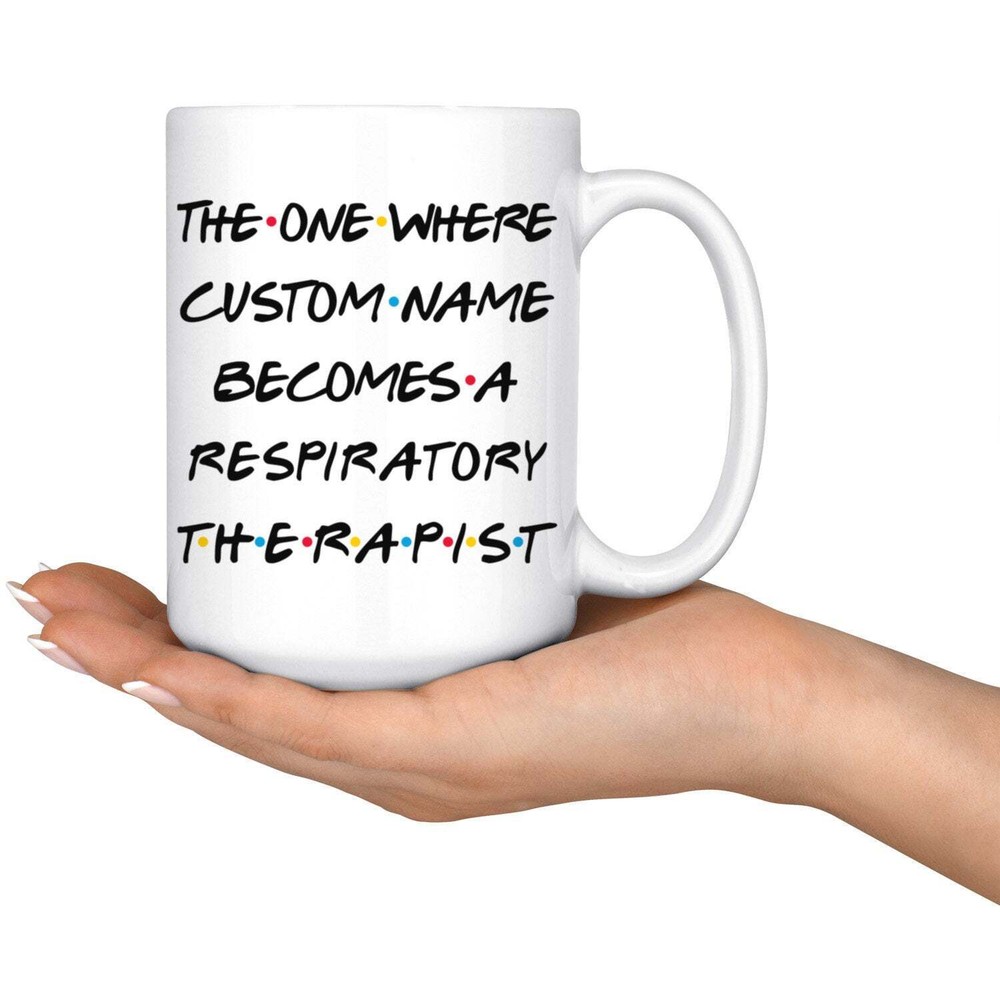Personalized Respiratory Therapist Graduation Mug Therapist Promotion Present