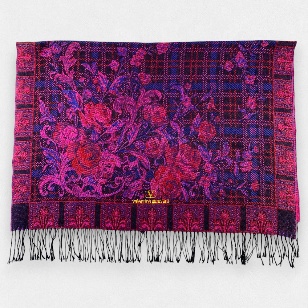 Valentino Garavani Scarf Muffler Winter Neck Scarf Wool Scarves