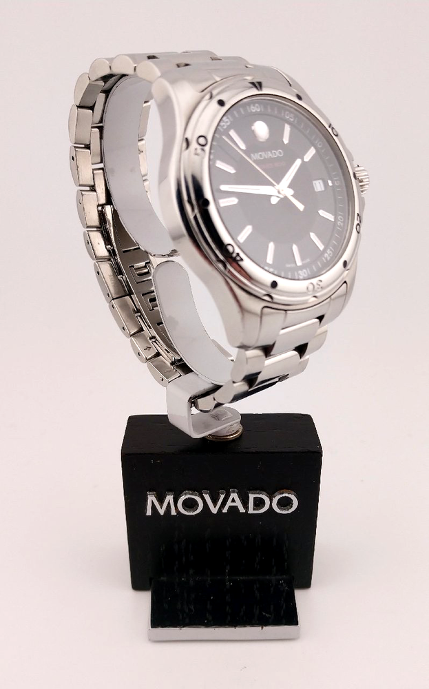 Movado Men's Series 800 Sport Stainless Steel W/Black Dial Model #14.1.14.1059