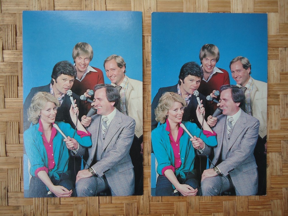 VTG 1979 Real People Television Show NBC Advertising Promotional Postcard Pair